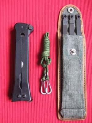 Vintage Polish Demolition Military Multi-Tool Switchblade Knife