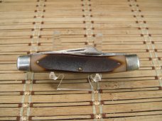 SCHRADE N.Y. U.S.A. OLD TIMER 8OT SR. STOCKMAN TRIPLE HIGH CARBON STEEL BLADE FOLDING POCKET KNIFE