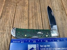 Case Tribal Lock Bermuda Green Heart Ivy Etched Bone with Scrolled Bolsters Case Tribal Lock Bermuda Green Heart Ivy Etched Bone with Scrolled Bolsters