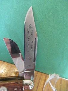 Tree Brand Boker Classic Wood Handle Stockman Model # 7474