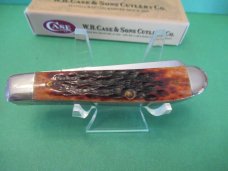 Case XX 1997 Chestnut Bone High Carbon Steel Mini Trapper Pattern # 6207 CV Case XX 1997 Chestnut Bone High Carbon Steel Mini Trapper Pattern # 6207 CV