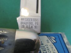 Case Classic 1991 Green Bone, Bomb Shield Whittler Pattern # 63094 Case Classic 1991 Green Bone, Bomb Shield Whittler Pattern # 63094