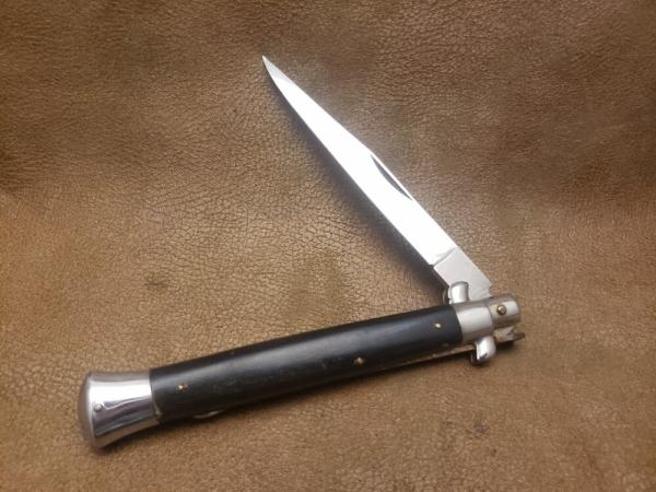 Vintage stainless steel Italy 11"  lockback stiletto
