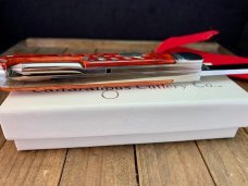 Cattaraugus Cutlery (A.G. Russell) Folding Hunter Locking Blade Seki Japan Red Bone