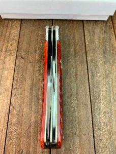 Cattaraugus Cutlery (A.G. Russell) Folding Hunter Locking Blade Seki Japan Red Bone