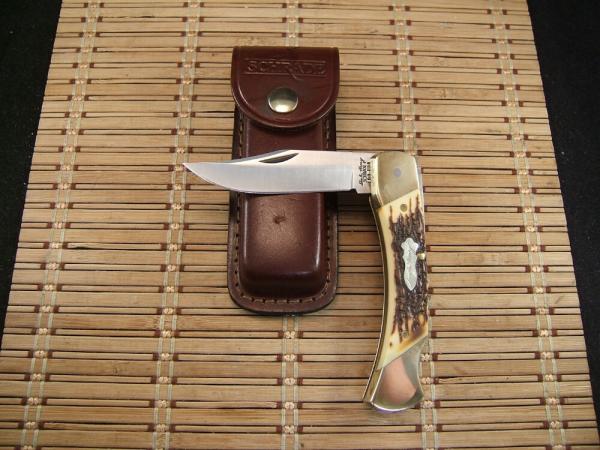SCHRADE UNCLE HENRY LB8 PAPA BEAR U.S.A MADE LARGE VINTAGE LOCK BACK UNUSED CONDITION POCKET KNIFE 