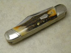 Schatt & Morgan Titusville PA. 2005 Stag 033163 Rail Splitter Stockman Knife in Box Schatt & Morgan Titusville PA. 2005 Stag 033163 Rail Splitter Stockman Knife in Box