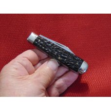 VINTAGE NEAR TO MINT CASE XX 6231 1/2 BIG JACK KNIFE LONG PULL ROUGH BLACK HANDLES 1940/1964 VINTAGE NEAR TO MINT CASE XX 6231 1/2 BIG JACK KNIFE LONG PULL ROUGH BLACK HANDLES 1940/1964