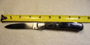 Rare Vintage 1980s 8" Italian Lockback Stiletto