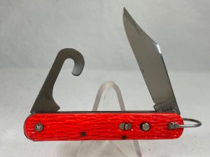 Vietnam War Era SCHRADE WALDEN MC-1 2nd Model Orange Paratrooper Automatic USED 