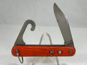 Vietnam War Era SCHRADE WALDEN MC-1 1st Model Orange Paratrooper Automatic USED 