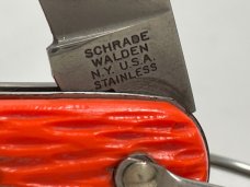 Vietnam War Era SCHRADE WALDEN MC-1 2nd Model Orange Paratrooper Automatic MINT NO BOX 