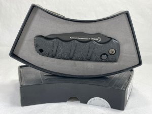 BOKER PLUS 01KALS79N Black Recurve Tanto Automat Kalashnikov 74 MINT IN BOX 