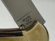 2006 BUCK USA 112 Wood Automatic Folding Lockback Ranger w/ Pouch NEAR MINT 2006 BUCK USA 112 Wood Automatic Folding Lockback Ranger w/ Pouch NEAR MINT
