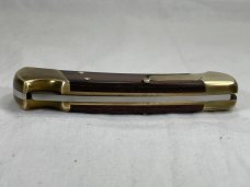 2006 BUCK USA 112 Wood Automatic Folding Lockback Ranger w/ Pouch NEAR MINT 2006 BUCK USA 112 Wood Automatic Folding Lockback Ranger w/ Pouch NEAR MINT