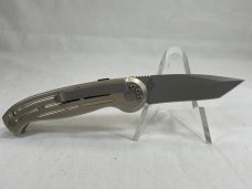 BOKER MAGNUM Silver Tanto Folding Automatic MINT IN POUCH BOKER MAGNUM Silver Tanto Folding Automatic MINT IN POUCH