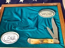 Case xx 1993 Peanut Family 5240 Trapper w Great Stag Handles. 1 of 500 -NOS Case xx 1993 Peanut Family 5240 Trapper w Great Stag Handles. 1 of 500 -NOS