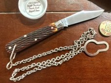 Great Eastern Cutlery Tidioute #151118B&C Boys Knife, Dark Chestnut Peach Seed Handle, New (GEC 15) Great Eastern Cutlery Tidioute #151118B&C Boys Knife, Dark Chestnut Peach Seed Handle, New (GEC 15)