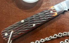Great Eastern Cutlery Tidioute #151118B&C Boys Knife, Dark Chestnut Peach Seed Handle, New (GEC 15) Great Eastern Cutlery Tidioute #151118B&C Boys Knife, Dark Chestnut Peach Seed Handle, New (GEC 15)