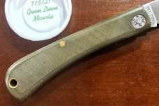 Great Eastern Cutlery Farm & Field 715121 Bullnose, Green Linen Micarta Handle, New (GEC 71) Great Eastern Cutlery Farm & Field 715121 Bullnose, Green Linen Micarta Handle, New (GEC 71)