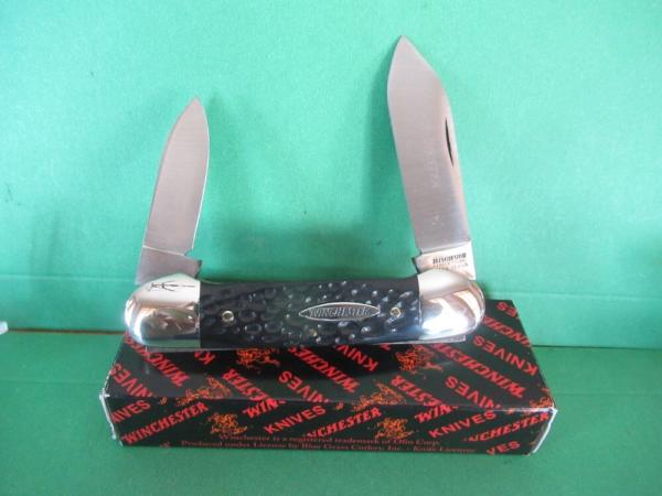 Winchester Black Delrin Jigged Handle Canoe Pattern # 29017 Winchester Black Delrin Jigged Handle Canoe Pattern # 29017