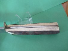 Rosco Stag Handle Large Fixed Blade Knife Made in Solingen  Germany