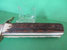 Rosco Stag Handle Large Fixed Blade Knife Made in Solingen  Germany