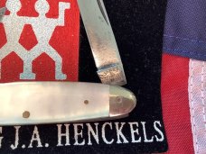 Antique Graef & Schmidt 3 Blade Pocket Knife w/ Antique Mother of Pearl Handles Antique Graef & Schmidt 3 Blade Pocket Knife w/ Antique Mother of Pearl Handles