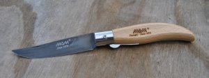 MAM Portugal Folder Mint 4 1/2" Titanium Coated Wicked Sharp Blade Wood Handles Steel Bolsters 