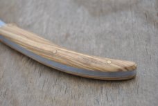 Cudaman Mint Spain Pattada Style Folder 4" Closed 420 Steel Olive Wood Stainless Liners brass Pins Cudaman Mint Spain Pattada Style Folder 4" Closed 420 Steel Olive Wood Stainless Liners brass Pins