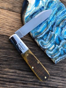 GEC TIDIOUTE ROUGH SAWN OSAGE WOOD TC BARLOW KNIFE GEC TIDIOUTE ROUGH SAWN OSAGE WOOD TC BARLOW KNIFE