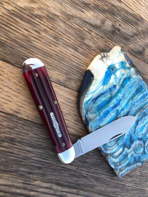 GEC TIDIOUTE 782117  ELDERBERRY JIGGED BONE AMERICAN JACK KNIFE