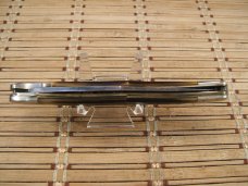 SCHRADE-WALDEN N.Y. U.S.A. OLD TIMER 125OT MUSTANG HIGH CARBON STEEL VINT. LINER LOCK KNIFE & SHEATH