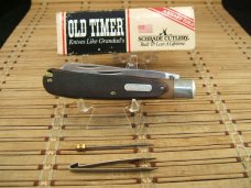 SCHRADE OLD TIMER 96OT BEARHEAD TRAPPER U.S.A. NIB CARBON STEEL POCKET KNIFE W/TWEEZERS & SCRIBE SCHRADE OLD TIMER 96OT BEARHEAD TRAPPER U.S.A. NIB CARBON STEEL POCKET KNIFE W/TWEEZERS & SCRIBE
