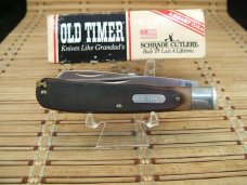 SCHRADE OLD TIMER 96OT BEARHEAD TRAPPER U.S.A. NIB CARBON STEEL POCKET KNIFE W/TWEEZERS & SCRIBE SCHRADE OLD TIMER 96OT BEARHEAD TRAPPER U.S.A. NIB CARBON STEEL POCKET KNIFE W/TWEEZERS & SCRIBE