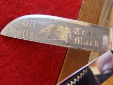 Bull Dog Brand 'Pit Bulls Trade Mark" Medium Congress with Stag Handles Bull Dog Brand 'Pit Bulls Trade Mark" Medium Congress with Stag Handles