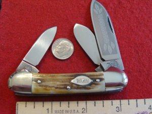 Bull Dog Brand Gun Boat Canoe "Tobacco" 1 of 294 Stag 1986