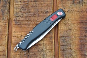 Wenger Buck Swiss Mate I Black Nylon 120 mms. Largest Model Mid 90's Mint Buck Lock System