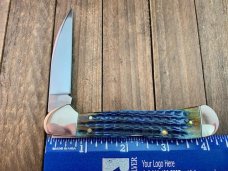Case Wharncliffe Copperlock Burnt Indigo Corn Cob Jigged Bone
