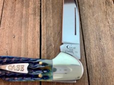 Case Wharncliffe Copperlock Burnt Indigo Corn Cob Jigged Bone