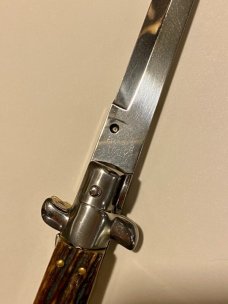 33cm / 13" Older Frank B Italy Stag Bayonet Blade Beltrame Swivel Bolster 33cm / 13" Older Frank B Italy Stag Bayonet Blade Beltrame Swivel Bolster