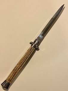 33cm / 13" Older Frank B Italy Stag Bayonet Blade Beltrame Swivel Bolster 33cm / 13" Older Frank B Italy Stag Bayonet Blade Beltrame Swivel Bolster
