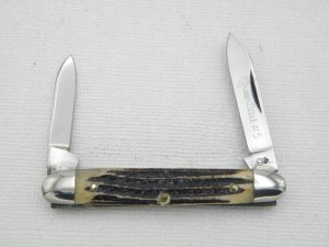 Queen Cutlery #5 Senator Pen: 2 ½” closed, 1971, Winterbottom Bone handles