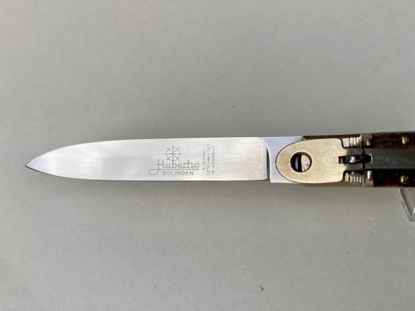 Hubertus Slim 20cm / 8" Stag Leverlock EX Condition W. Germany Etch 1980's Hubertus Slim 20cm / 8" Stag Leverlock EX Condition W. Germany Etch 1980's