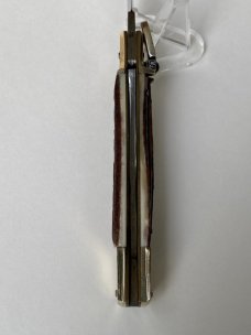 Hubertus Slim 20cm / 8" Stag Leverlock EX Condition W. Germany Etch 1980's Hubertus Slim 20cm / 8" Stag Leverlock EX Condition W. Germany Etch 1980's