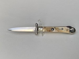 Medici Rostfrei Dagger Blade Italian Swing Guard Shaved Stag 7.25" / 18.5cm EX Condition