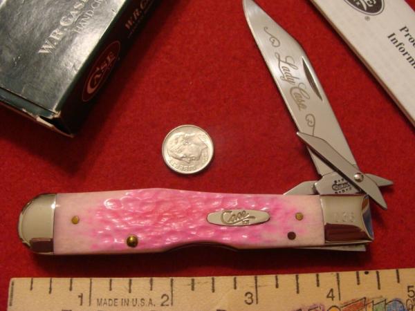 Case XX Cheetah #6111 1/2 L Pink  "Lady Case" Bone 2002