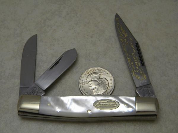 Fight'n Rooster Solingen Germany Pearl 1995 Kentucky Cutlery Assn. Whittler Stockman Knife