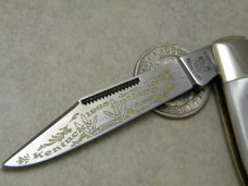 Fight'n Rooster Solingen Germany Pearl 1995 Kentucky Cutlery Assn. Whittler Stockman Knife