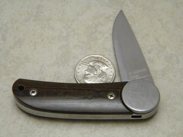 FLORINOX MADE IN FRANCE D LEMAIRE DESIGN MICARTA ROLL OPEN LINERLOCK KNIFE FLORINOX MADE IN FRANCE D LEMAIRE DESIGN MICARTA ROLL OPEN LINERLOCK KNIFE